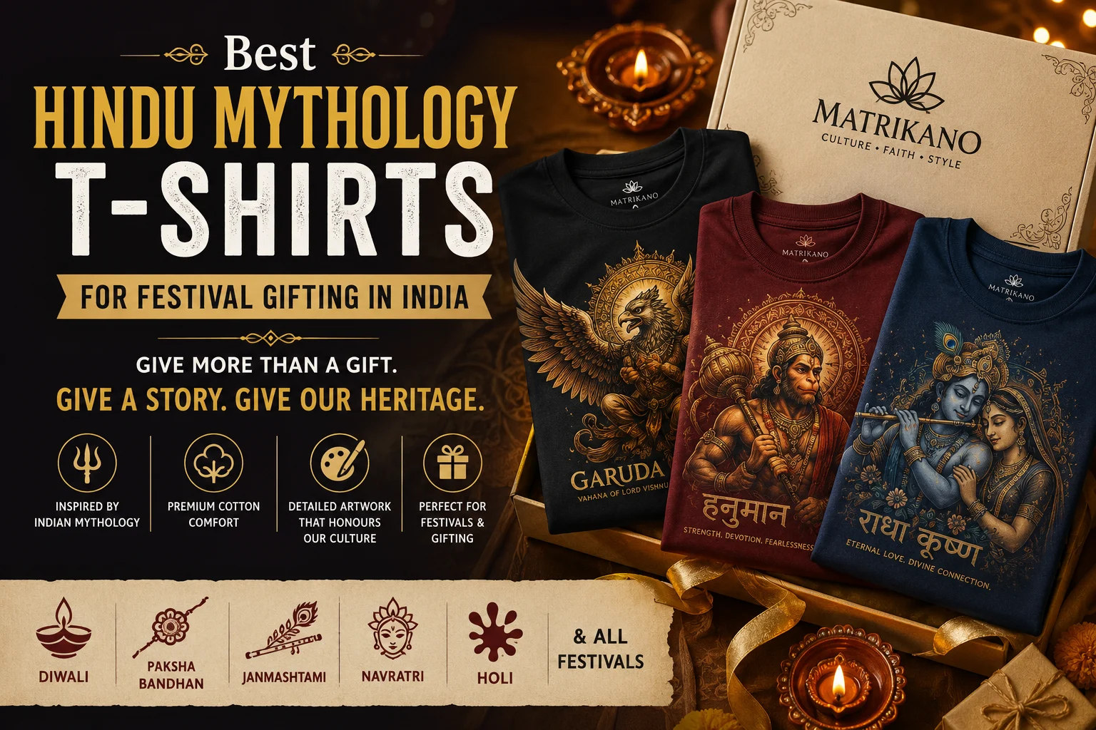 Best Hindu Mythology T-Shirts for Festival Gifting in India