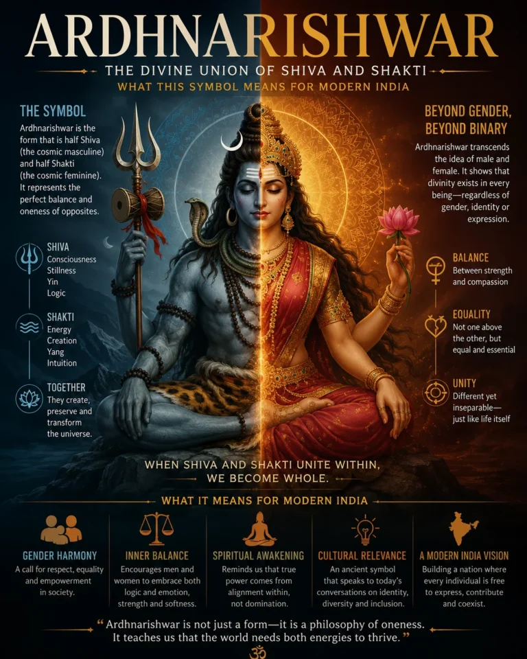Ardhnarishwar: The Divine Union of Shiva and Shakti — What This Symbol Means for Modern India