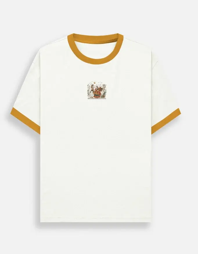 Banna Banni T-Shirt | Embroidery Ringer Tee - Image 9