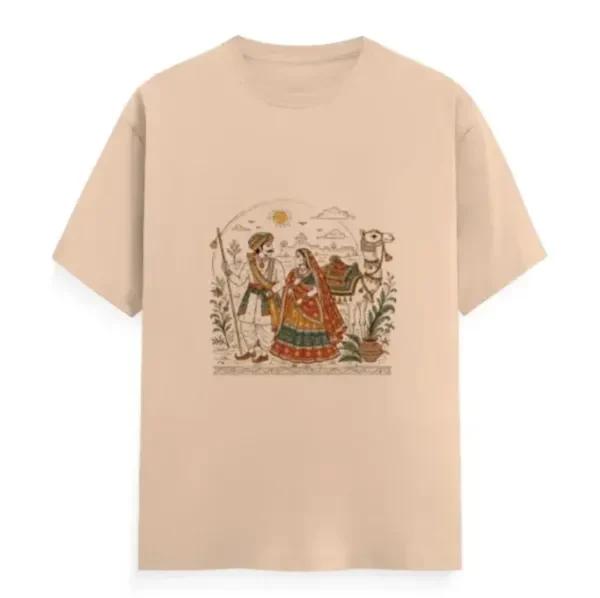Rajasthani Banna Banni T-Shirt | Rajasthani Graphic Tee