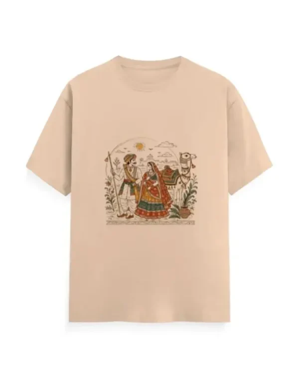 Rajasthani Banna Banni T-Shirt | Rajasthani Graphic Tee